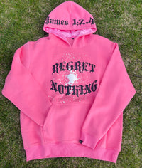 Pink "RNAE" Satin Hoodie